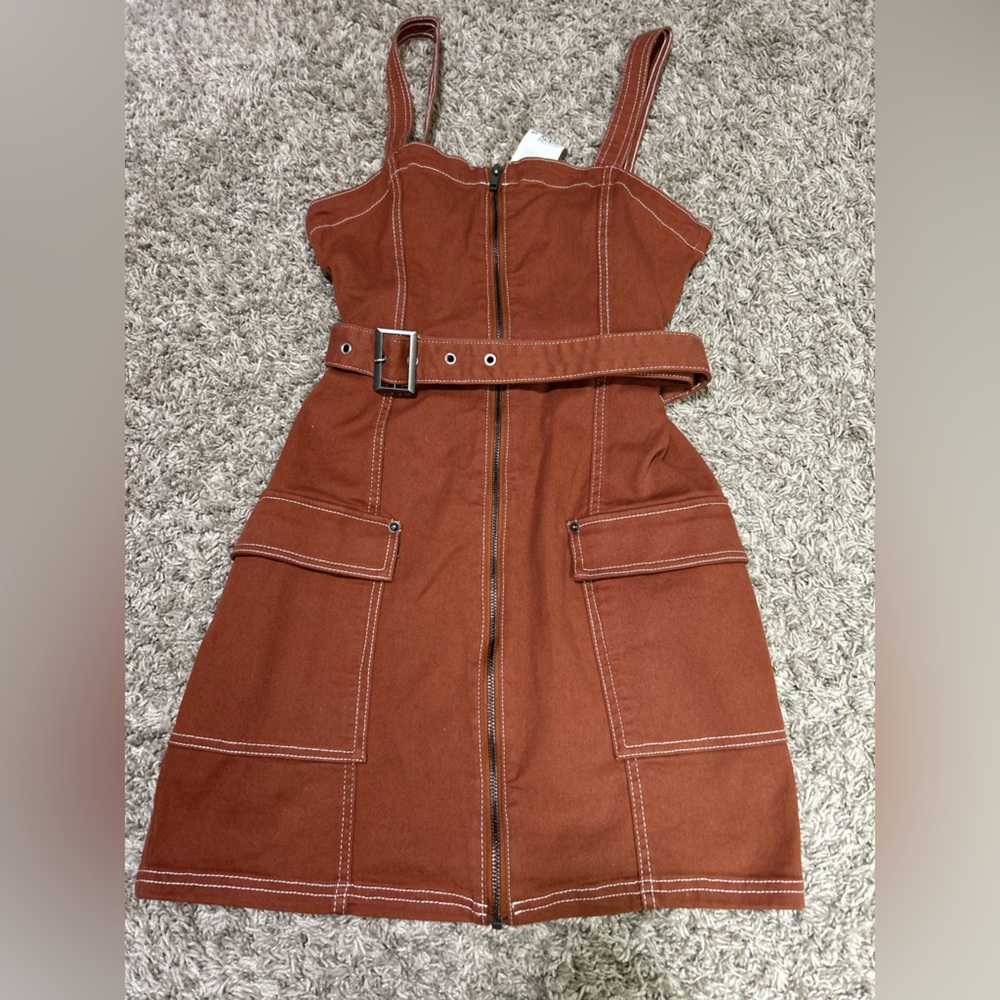 H&M Brown Sleeveless Dress